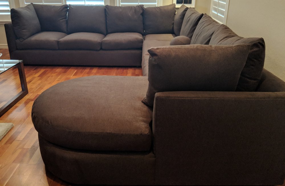 Sectional Right View Of One Our Latest Re Upholstery Projects In Photo Of Designed By Jorge Upholstery Mesa Az United States Sectional Right
