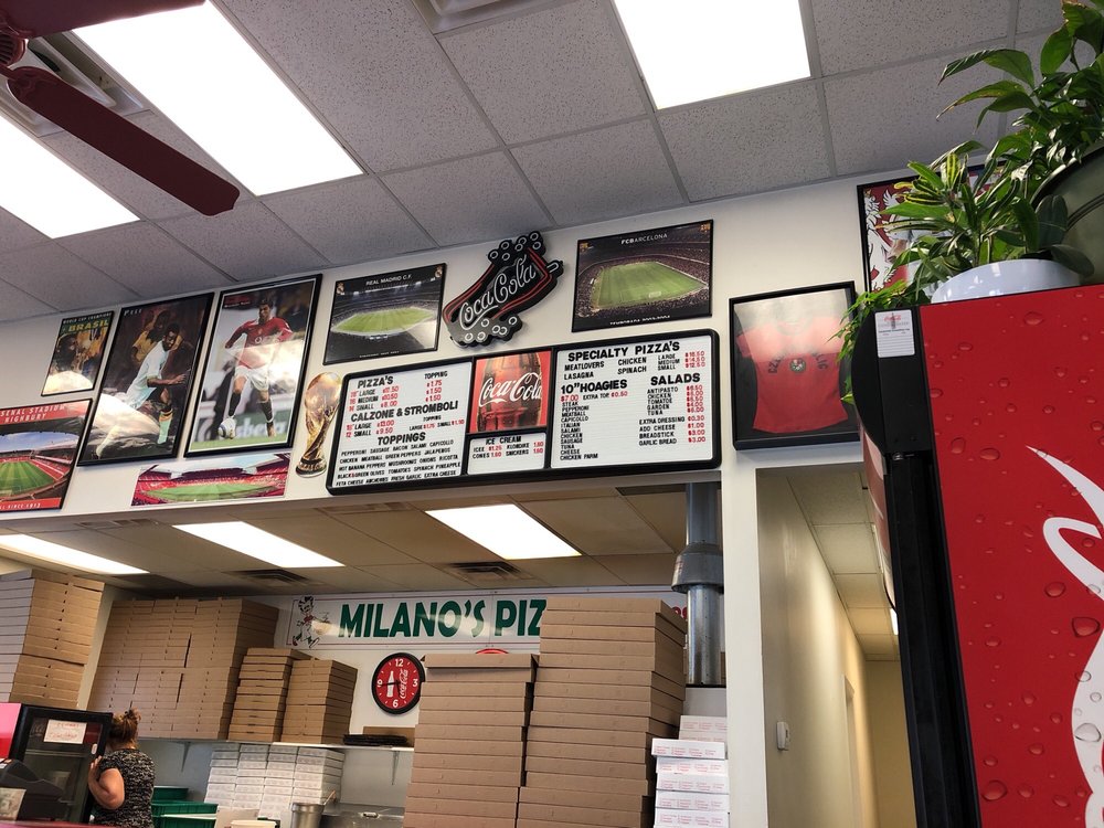 Milano’s Pizza Pizza 2 Brookstone Plz Greenbag Rd, WV