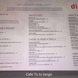 Tango S Cafe New City Menu Tango S Cafe New City Menu