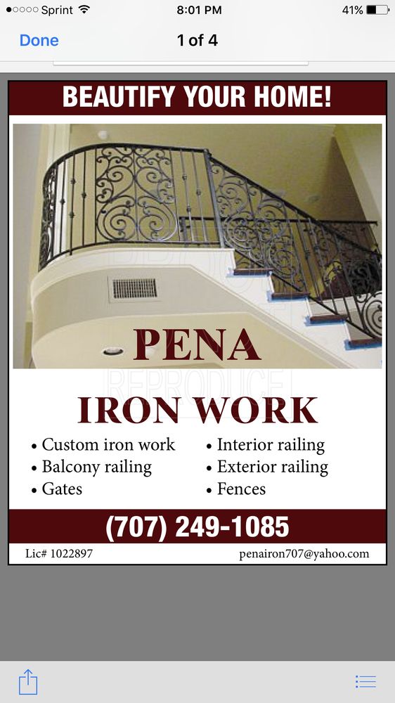 Pena iron work