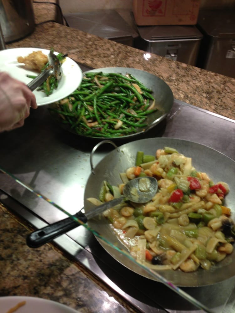 Assembly line buffet coupons