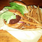 Photo of Petrol Station - Houston, TX, United States. This veggie burger was delicious, and thr fries lived up to the hype...and beyond