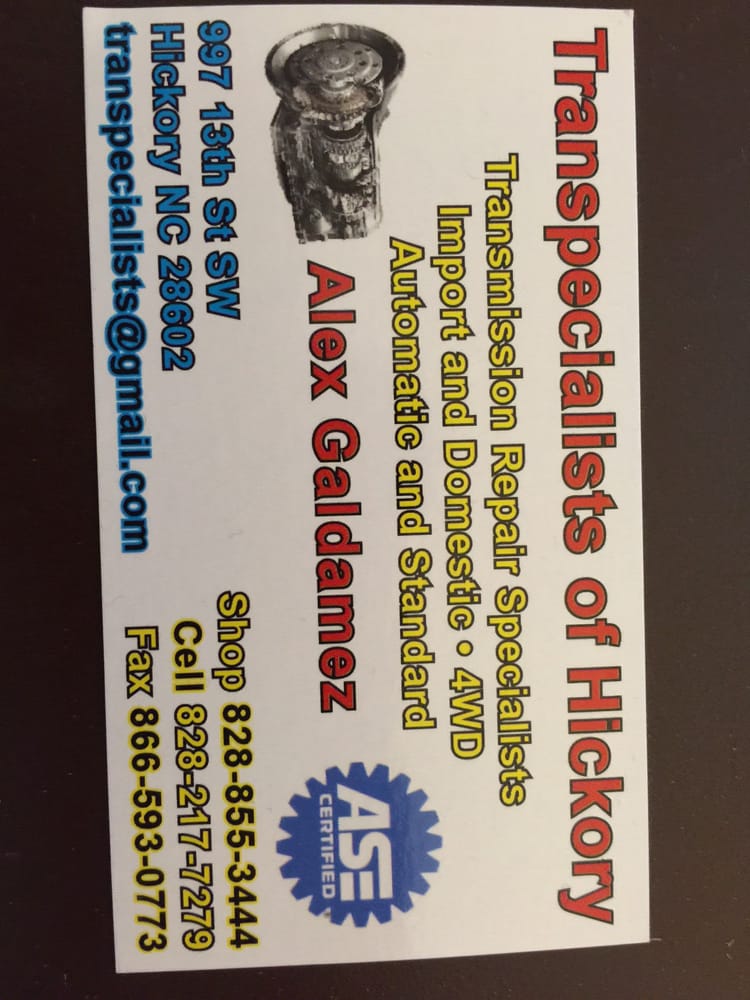 Transpecialists Of Hickory