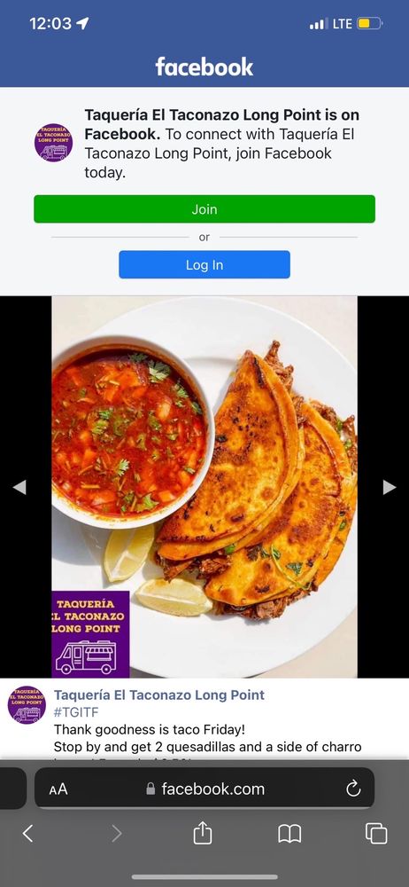 Taqueria el Taconazo - Long Point