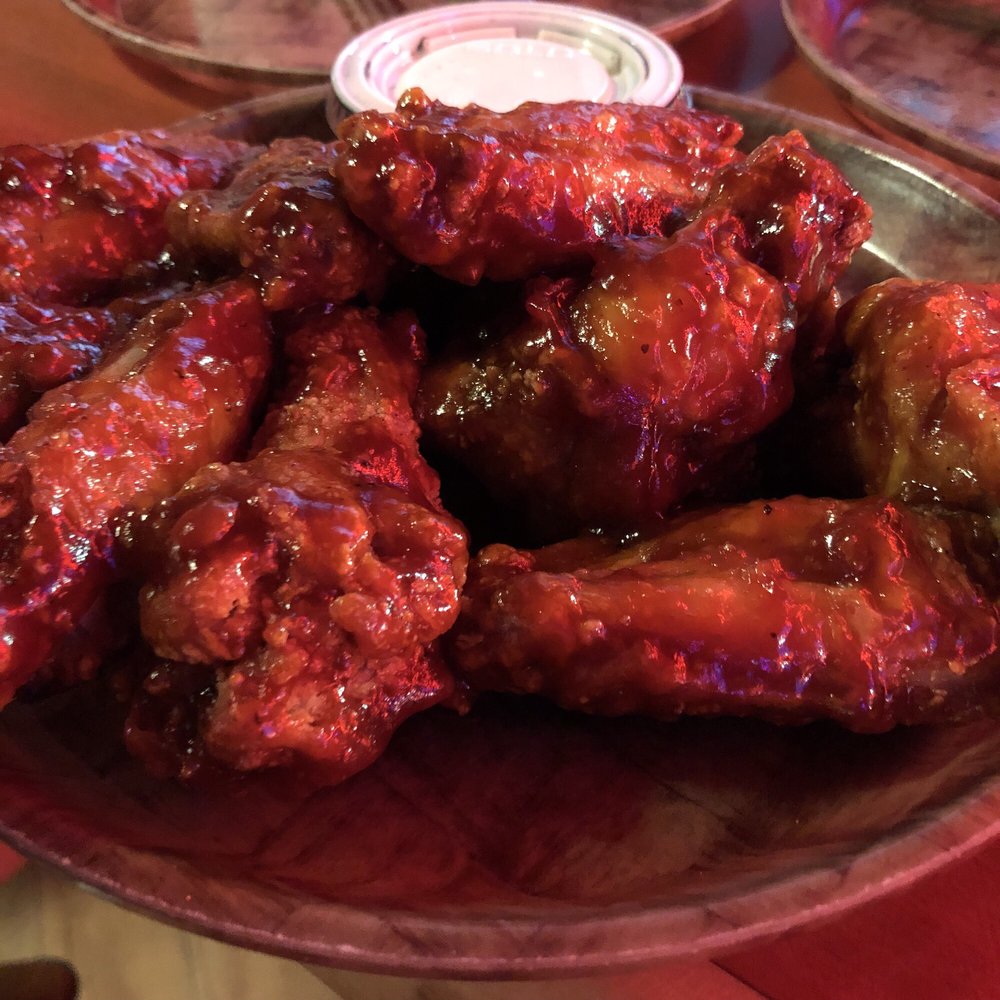Photo of Hooters of Tropicana - Atlantic City, NJ, United States. Honey BBQ wings.