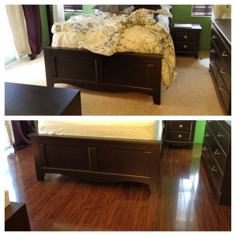 Before And After Removed Carpet Installed New Laminate Flooring Photo Of Flooring Home Fashions Kailua Hi United States Before And