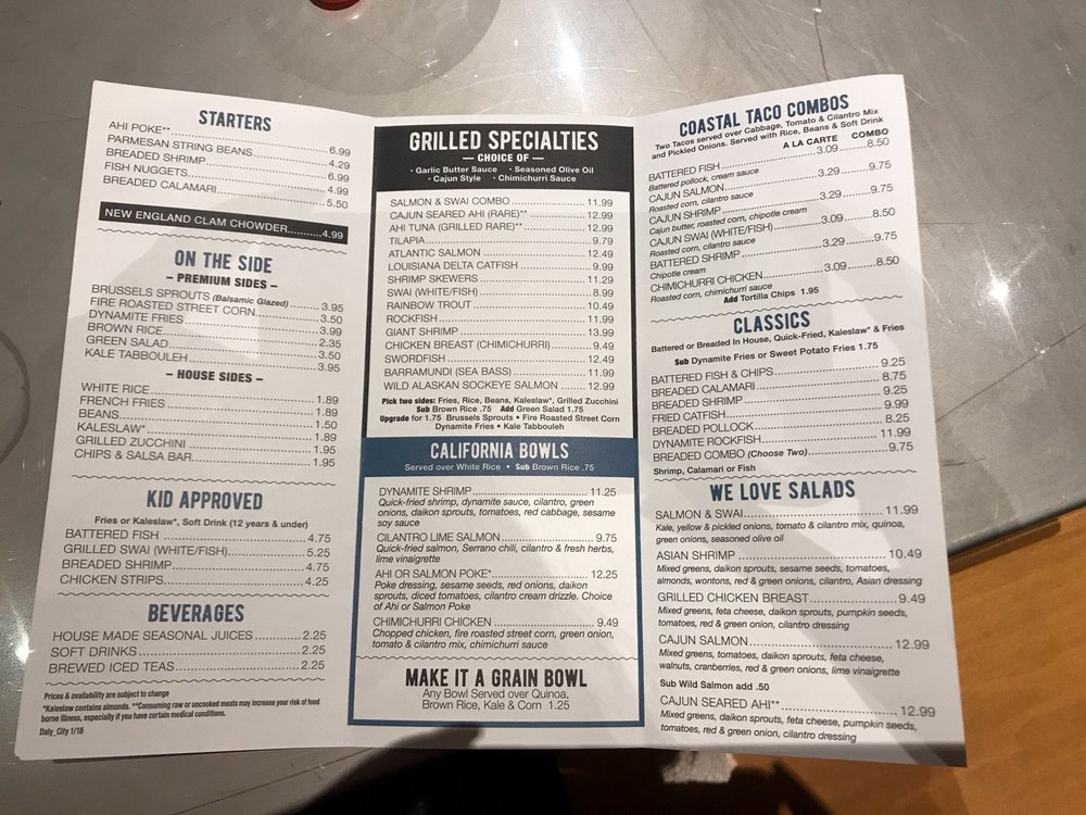 Menu Yelp