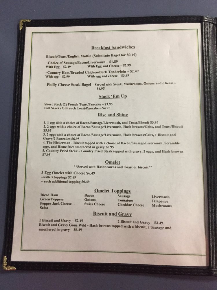 Online Menu Of Hickermans Country Kitchen Restaurant Banner Elk