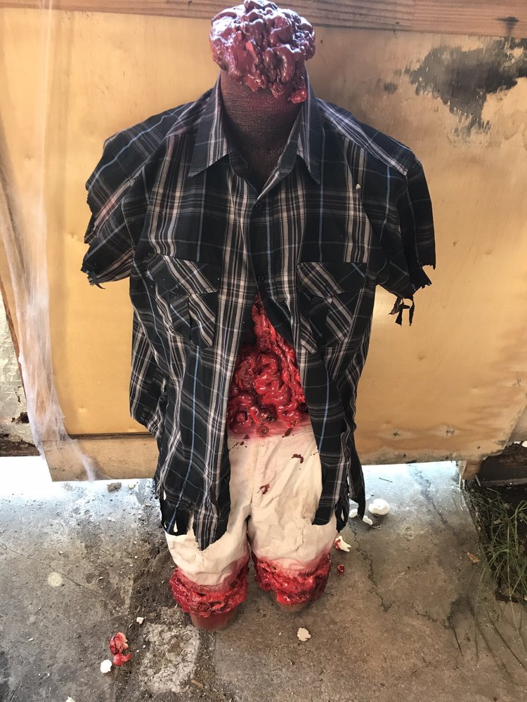 mutilated bodies at the