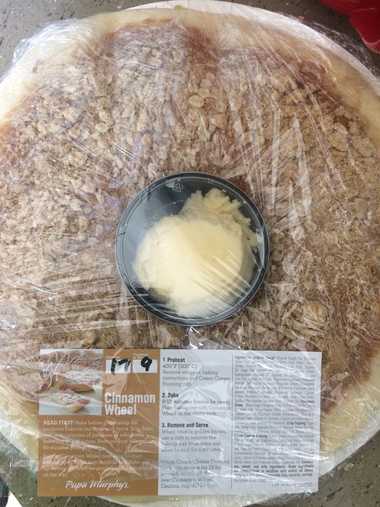 cinnamon wheel papa murphy's