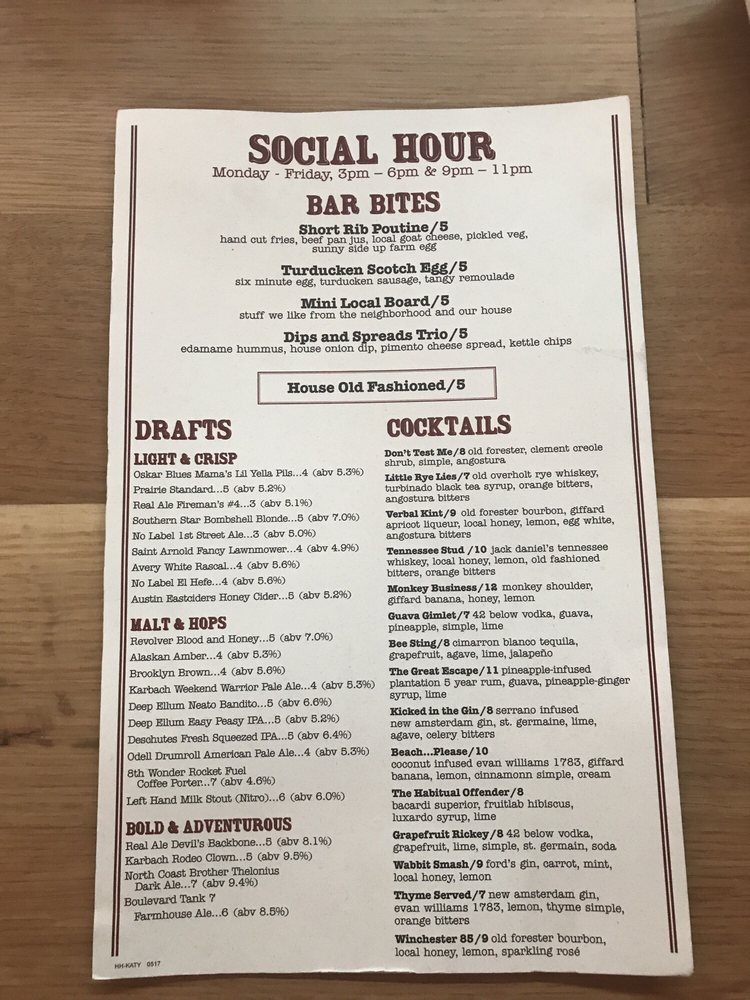Happy Hour Menu Yelp Happy Hour Menu Yelp