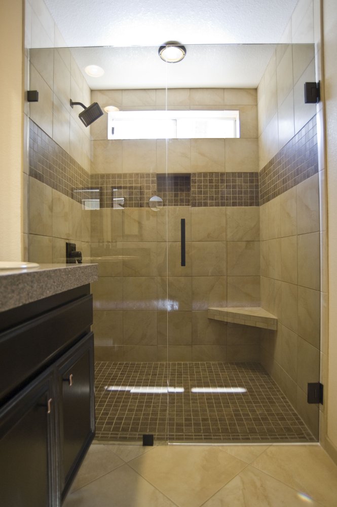 Tile Installation San Go Ca Deco Stripe Recessed Shampoo Shelf Photo Of James Groff Tile And Stone Santee Ca United States