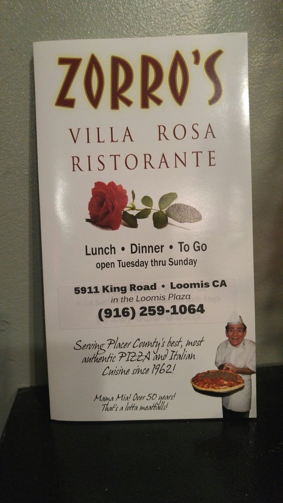 Zorro S Villa Rosa Restaurant 5911 King Rd Loomis Ca Zorro S Villa Rosa Restaurant 5911 King Rd Loomis Ca Reviews Phone Number Yelp