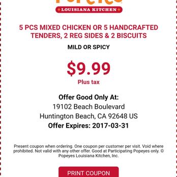 Popeyes coupons ga