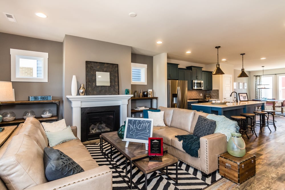 Parade Of Homes Gold Winner Scissors Floorplan With Photo Of Fresh Paint By Garman Homes Cary Nc United States Parade