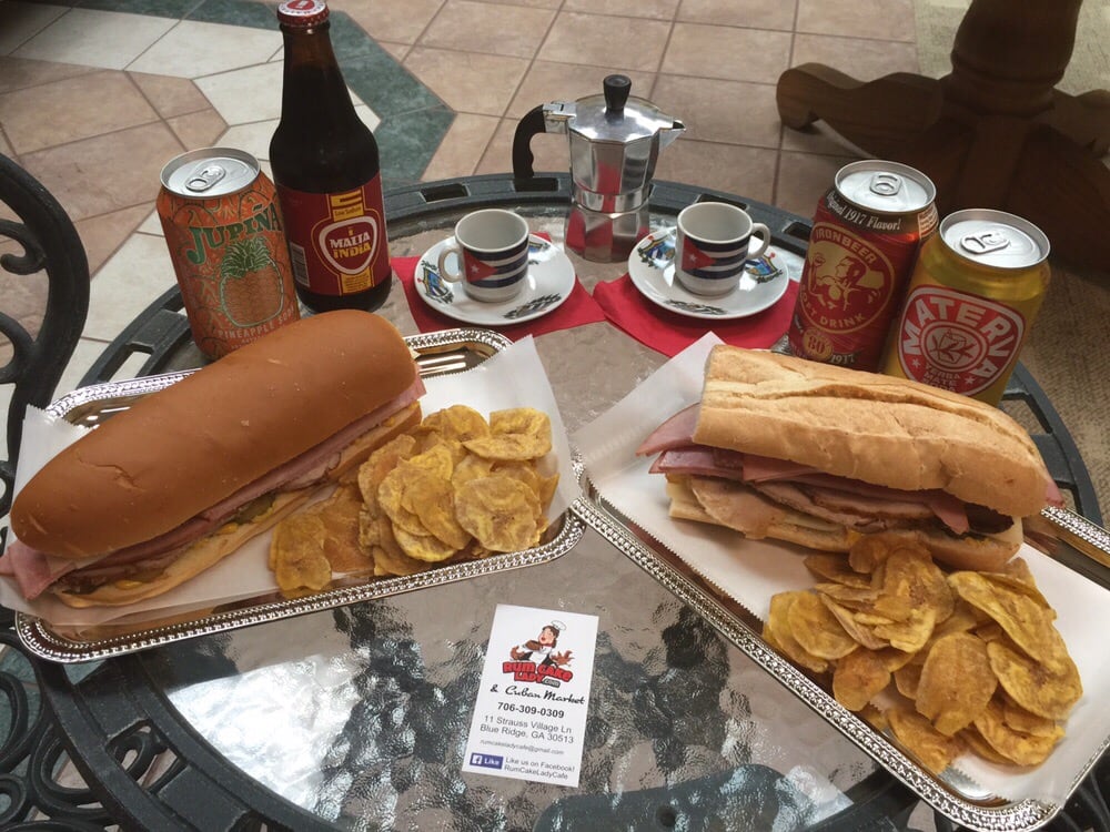 Cuban Sandwich, Media Noche Sandwich, Plantain Chips