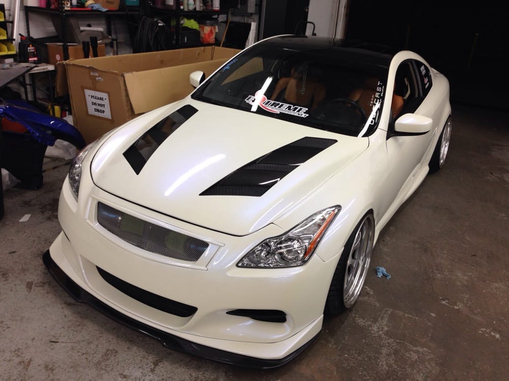 Pearl White Vinyl Wrap for G37 Yelp