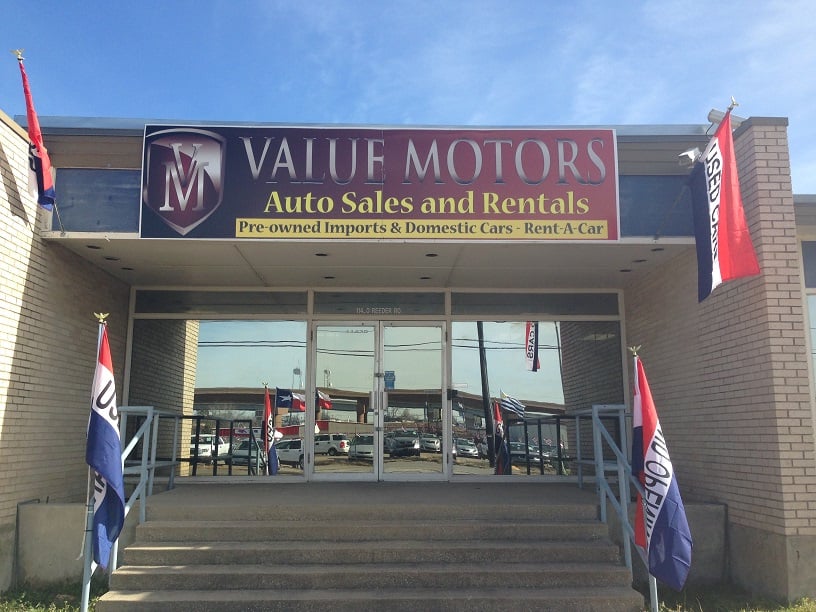 Value Motors Car Dealers 11430 Reeder Rd, North Dallas, Dallas, TX