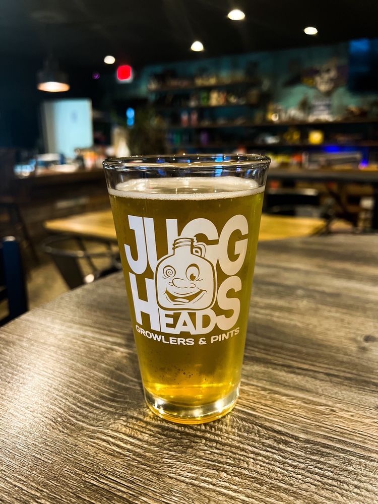 Jugg Heads Growlers and Pints