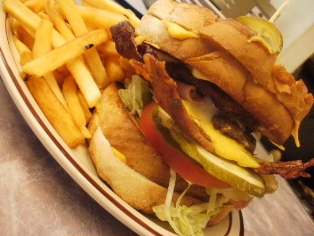 Vandal Burger 2 Patties And Condiments Between Grilled