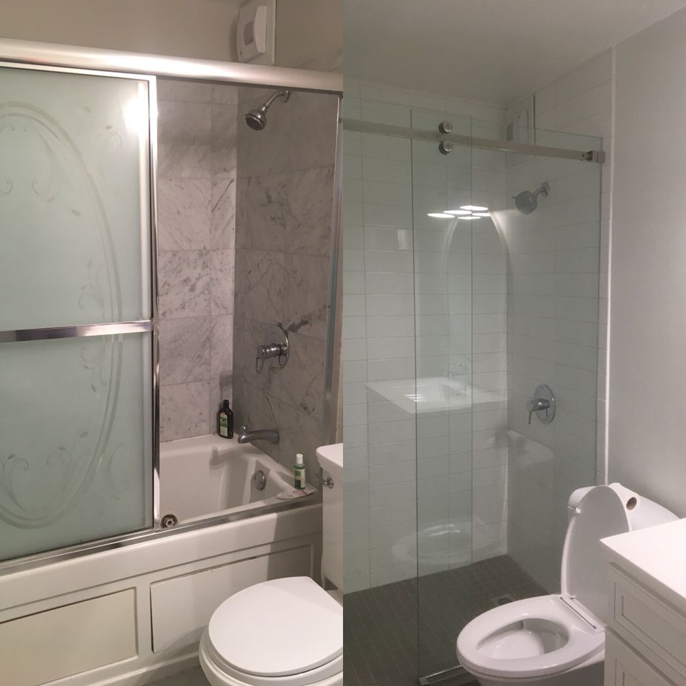 Before And After From Jetted Tub With Outdated Frosted Glass To 93 Photos For Chandler Property Preservation