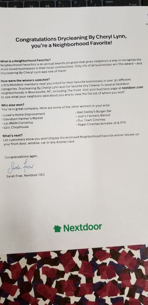 Drycleaning by Cheryl Lynn