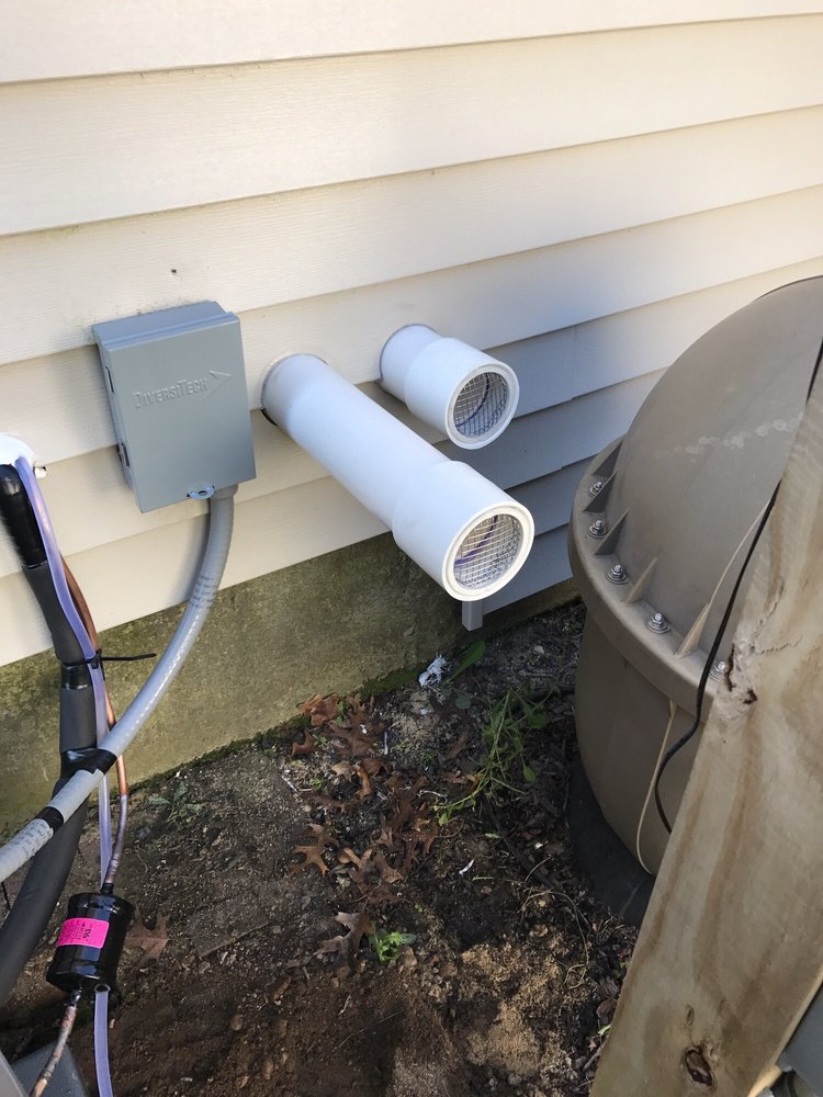 exhaust and fresh air intake for rheem tankless water heater. - yelp