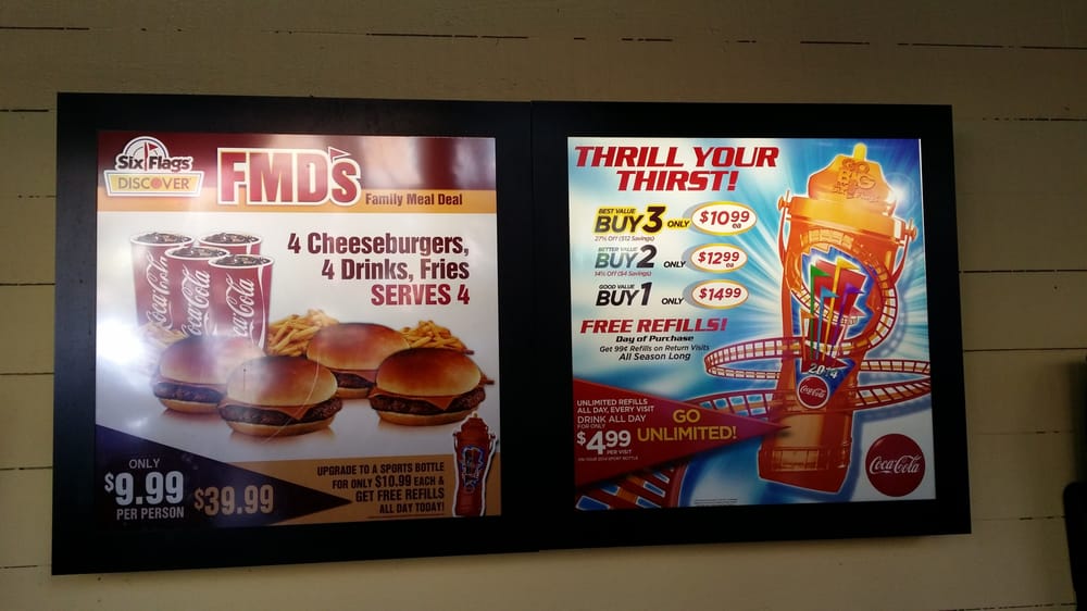 six flags food