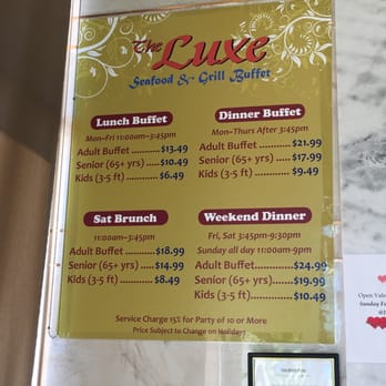 The luxe buffet discount codes / Clean Discounts image regarding Luxe Buffet Ontario Printable Coupon called The luxe buffet discount coupons / Clean Promotions