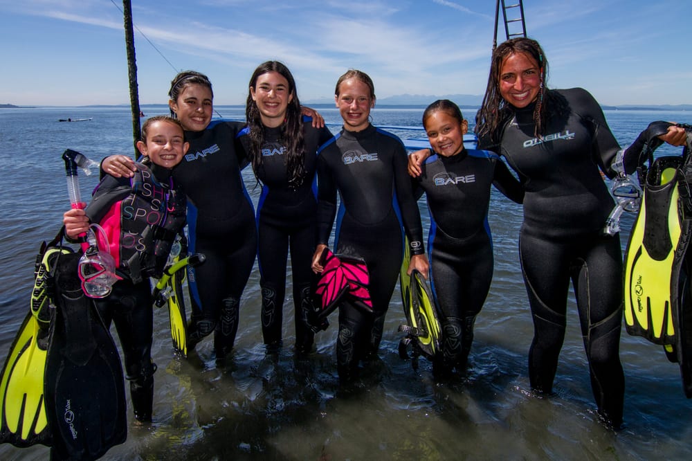 We Teach Kids How To Snorkel During The Day And Then Take Them On A Photo Of Beach Camp At Sunset Bay Edmonds Wa United States We