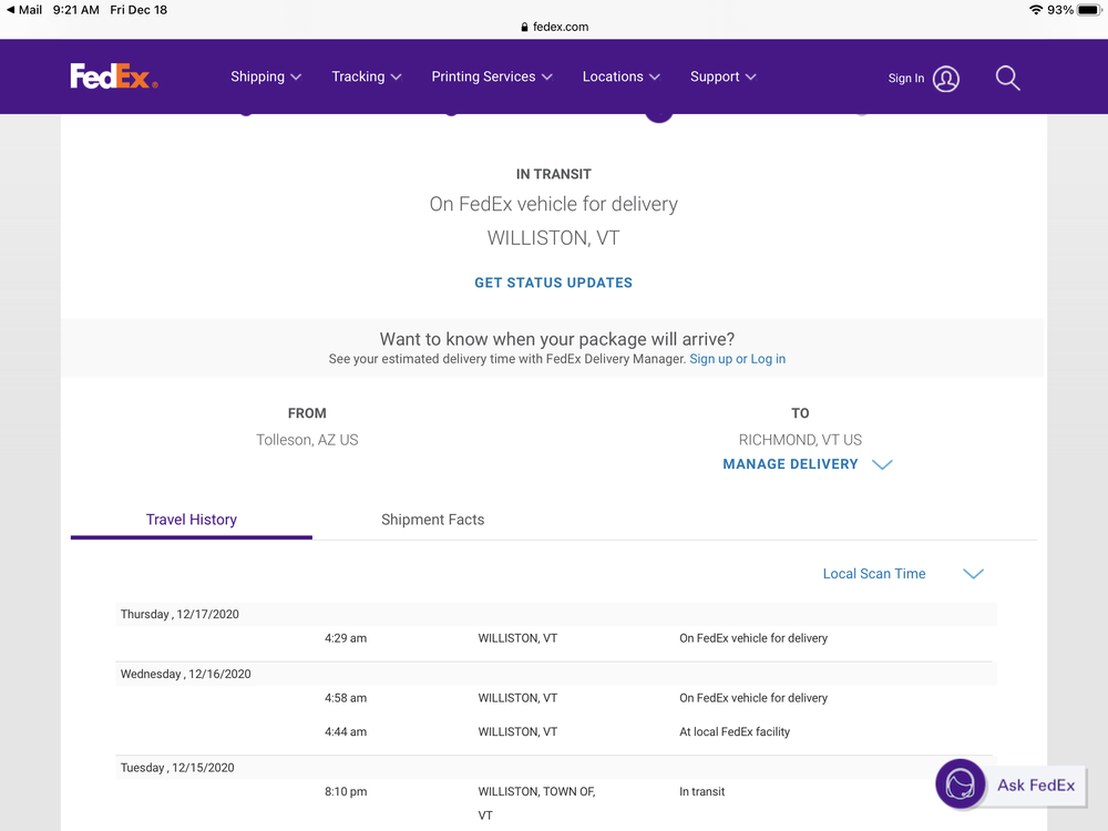 FedEx Ship Center