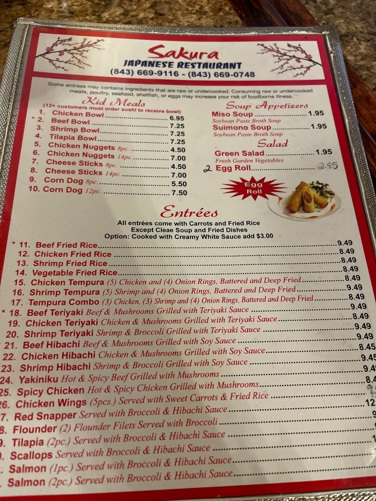 Sakura Japanese Seafood Sushi