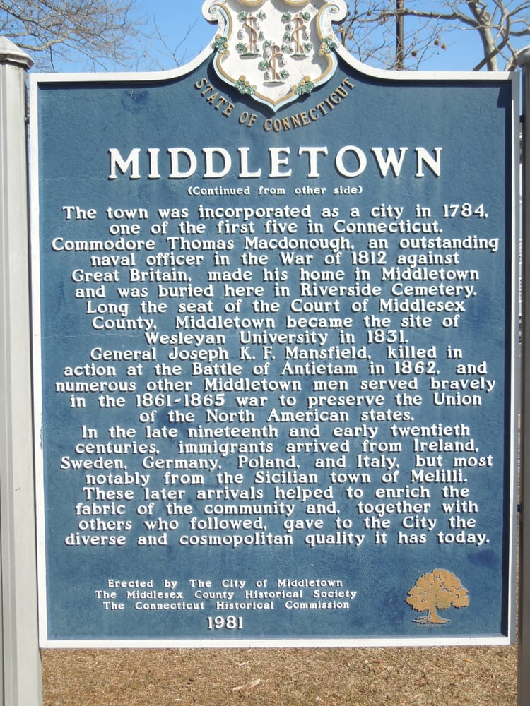 Middletown Historical Marker