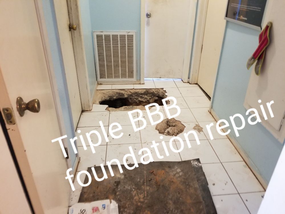 Triple BBB foundation slab repair