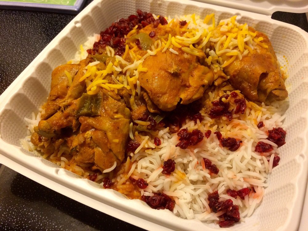 zereshk polo chicken with