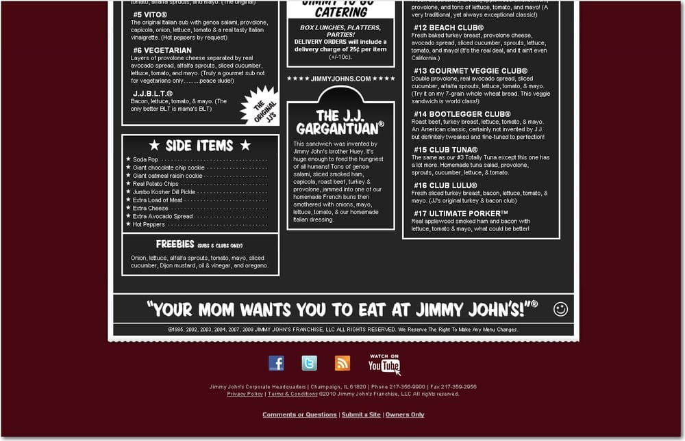 Jimmy Johns - 12 Opinions - Delis - 143 N Harrison, East graphic regarding Jimmy Johns Printable Menu called Jimmy Johns - 12 Critiques - Delis - 143 N Harrison, East