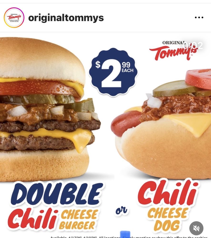 Original Tommy's World Famous Hamburgers