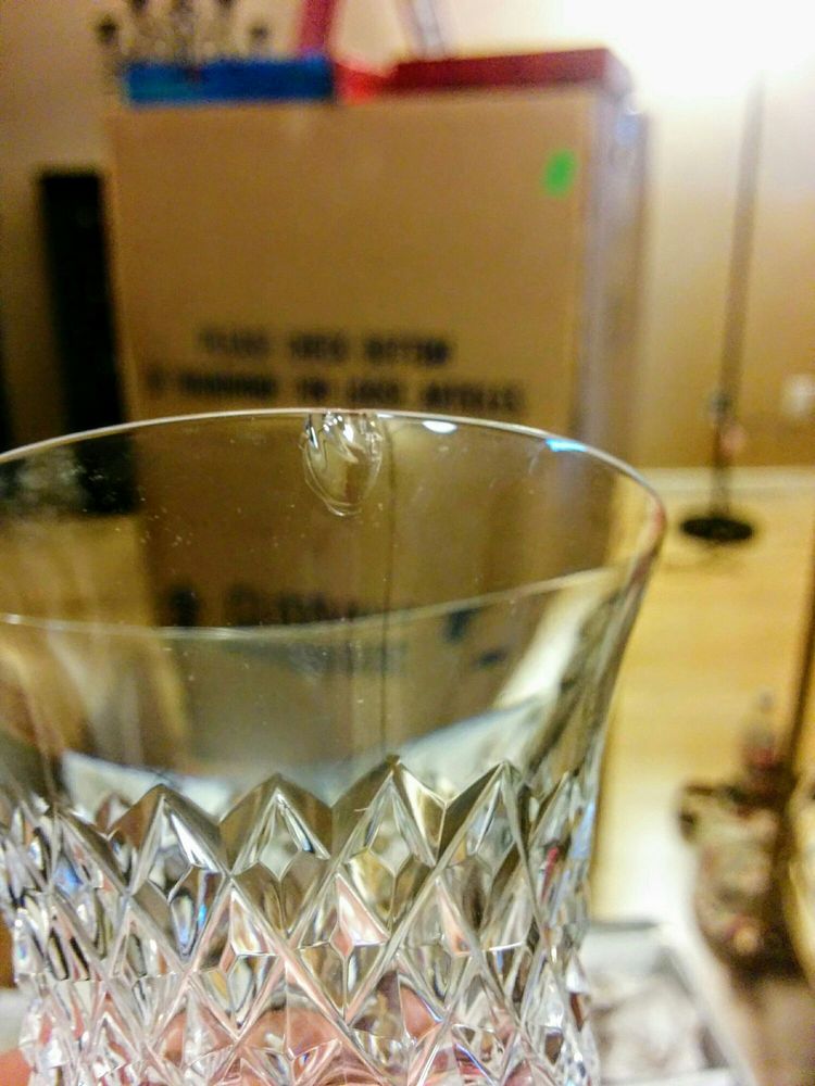 One Of My Nana S Chipped Crystal Goblets Yelp Photo Of White Glove Moving Storage San Francisco Ca United States