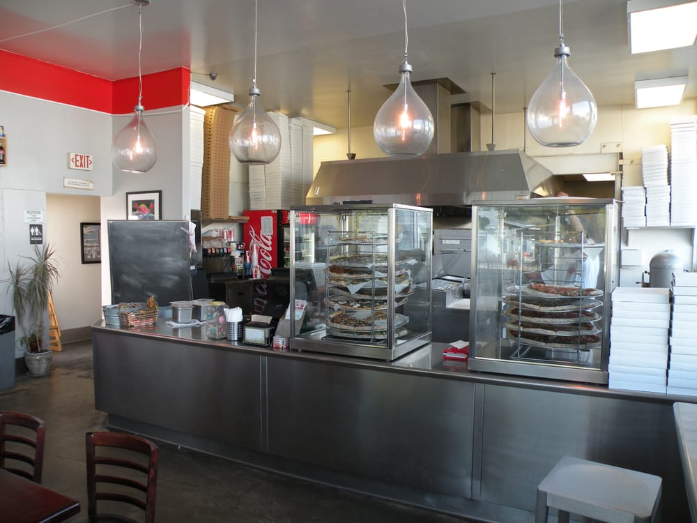 Grey Block Pizza Santa Monica Location Display Case for Pizza By the