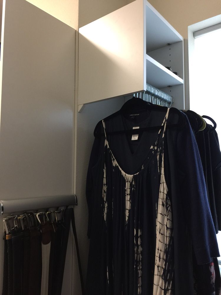 Small Area Next To Window In Master Closet Holds Long Dresses Yelp Photo Of California Closets Jacksonville Ponte Vedra Beach Fl United States