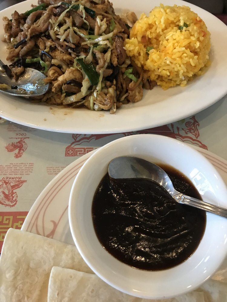 Moo Shoo Pork With Bean Sauce And Two Wraps Lunch Size Also Side Photo Of Imperial Palace Chinese Restaurant Federal Way Wa United States Moo