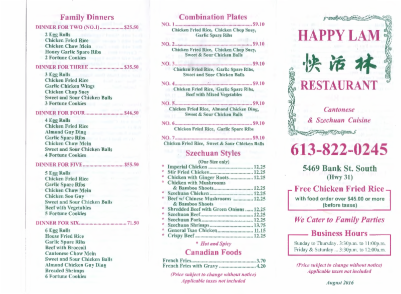 Happy Lam Restaurant