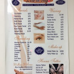 live in style threading salon closed waxing 534 merrick rd