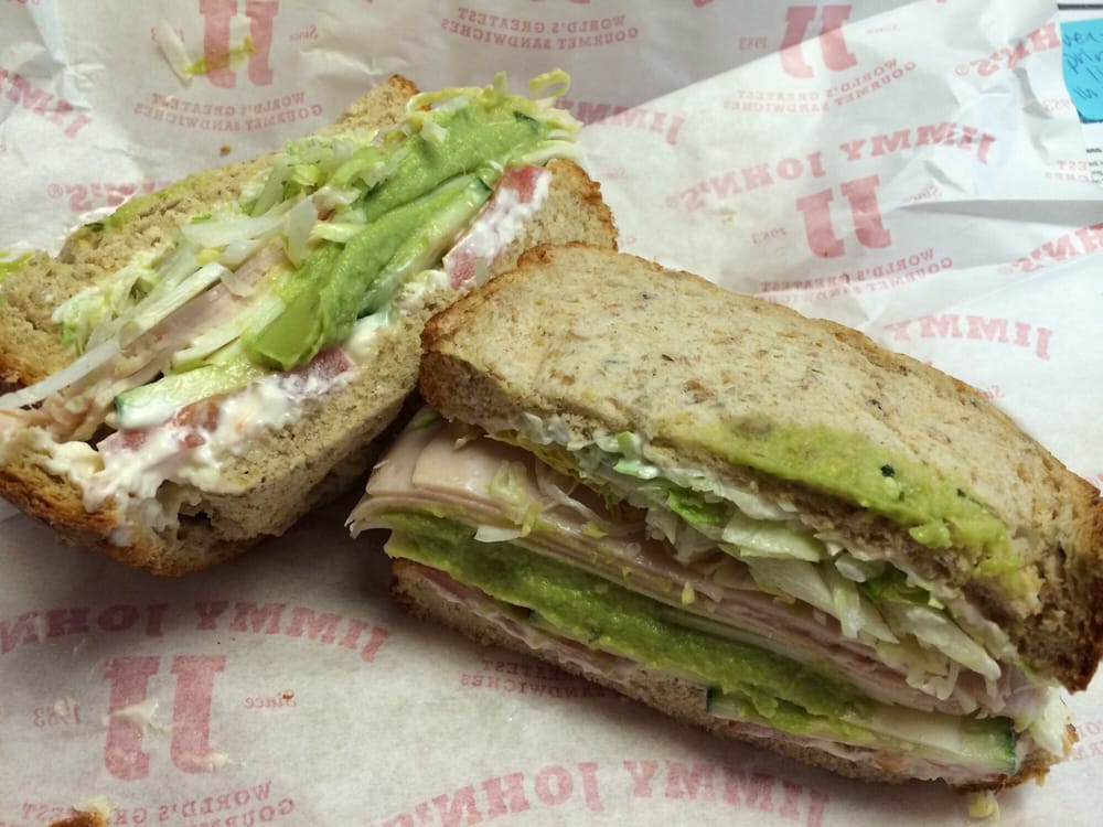 Trying The 12 Beach Club On 7 Grain Wheat Bread Yelp Photo Of Jimmy John S Los Angeles Ca United States Trying The