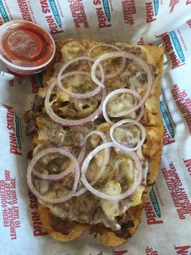 12 inch philly cheese steak calories penn station