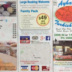 Photo of Ayhan's Turkish Cafe - Kensington Western Australia, Australia. Menu