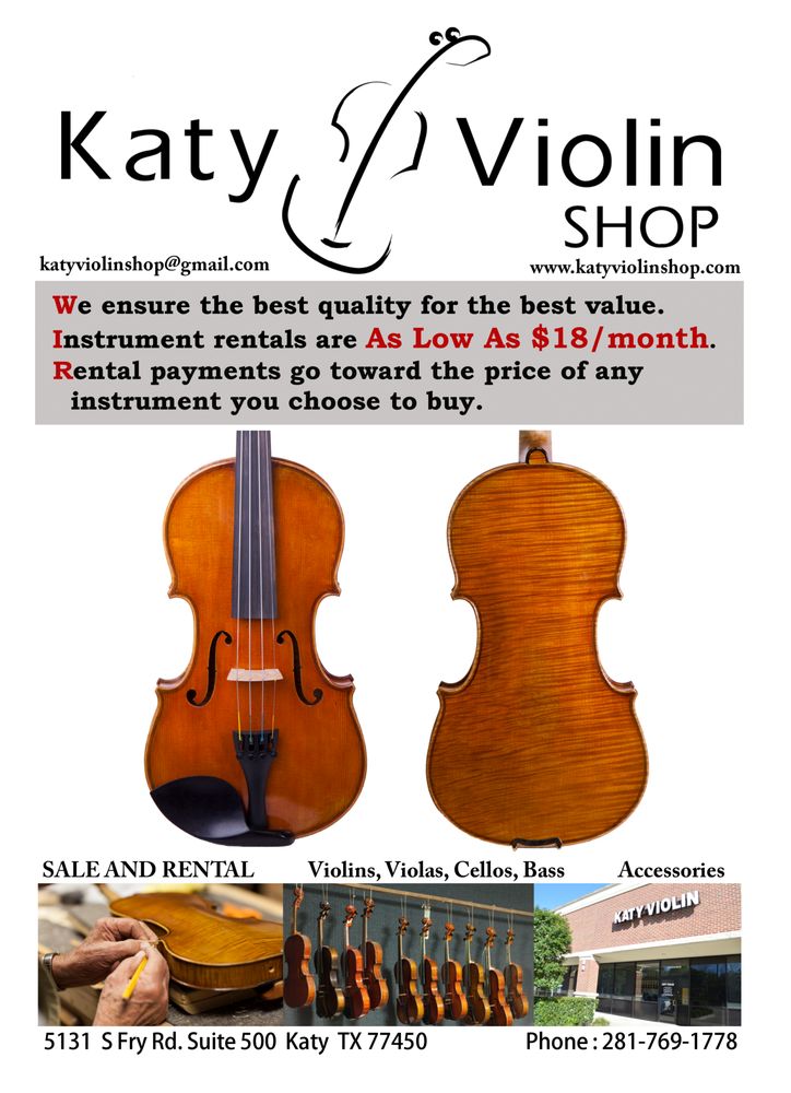 Katy Violin Shop 82 Photos Musical Instruments & Teachers 5131 S