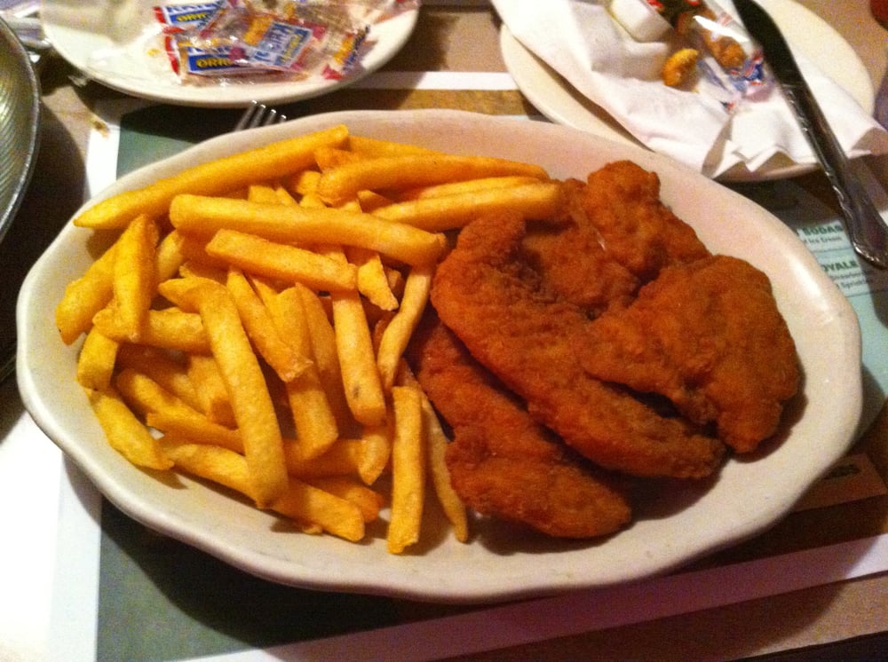 Chicken fingers and fries... Yelp