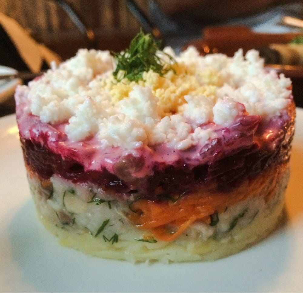 "Herring under a fur coat" Yelp