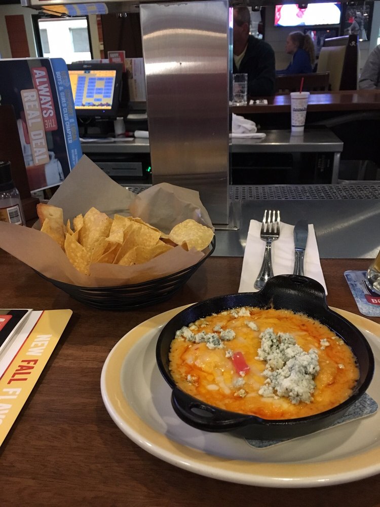 Buffalo En Dip Topped W Monterey Jack Cheese Blue Photo Of 99 Restaurants Biddeford Me United States Buffalo En Dip Topped